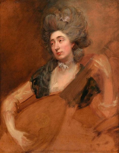 Margaret Gainsborough holding a Theorbo, Thomas Gainsborough by Masterful Masters