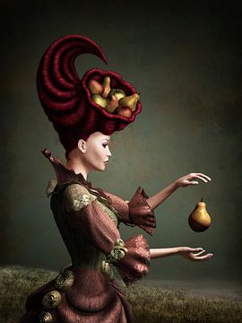 Madame Fruit and the levitating pear