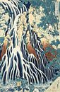 De Kirifuri-waterval bij de berg Kurokami, Hokusai... van Meesterlijcke Meesters thumbnail