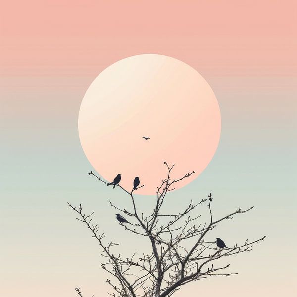 Full moon by Poster Art Shop