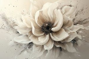 Erwachen in der Stille - Abstrakte Blumenexplosion