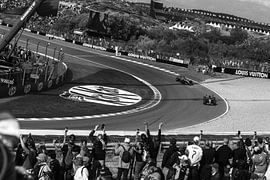 Pure passie: Formule 1 op Circuit Zandvoort in zwart-wit van Mohit Hambiria