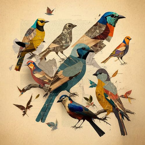 Collage Vogels