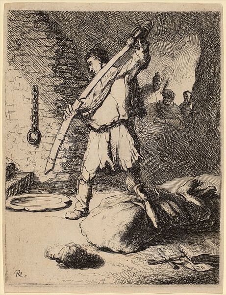 Rembrandt van Rijn Enthauptung Johannes des Täufers von Rembrandt van Rijn