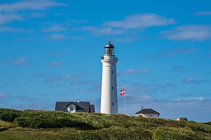 De vuurtoren van Hirtshals Fyr in Denemarken