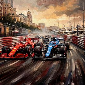 Monaco Grand Prix F1 Painting by Jan Keteleer