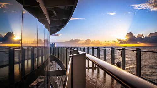 Sunset from the ship