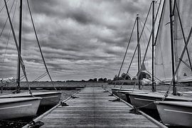 zeilboten, Leekstermeer by Fokko Westerhof