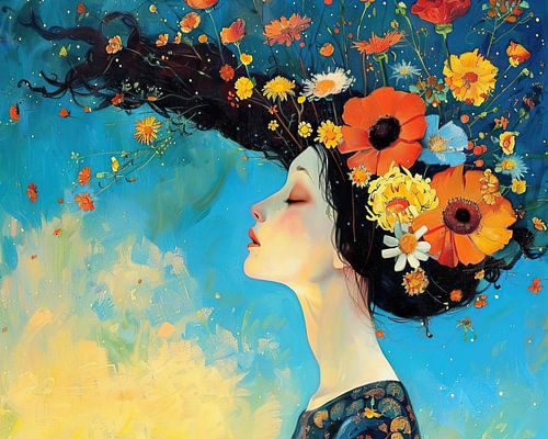 Women's portrait | Floral Whispers