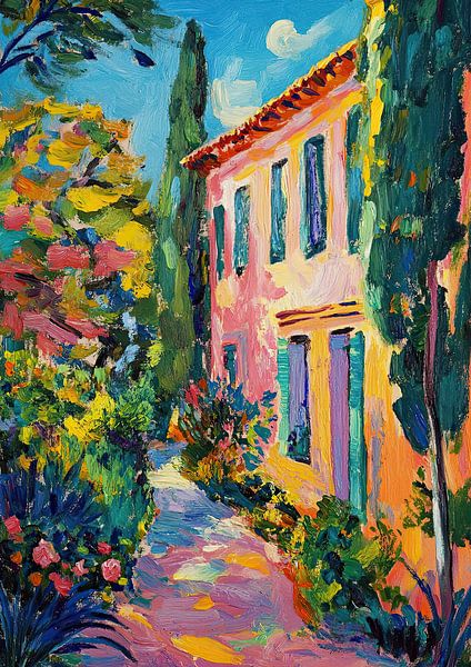 South of France in the style of Matisse by Niklas Maximilian