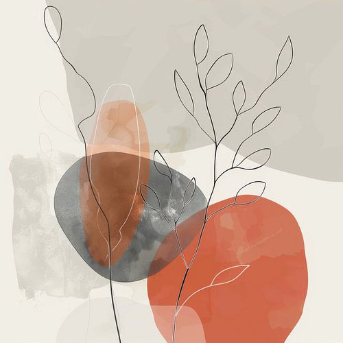 Abstracte lijnkunst