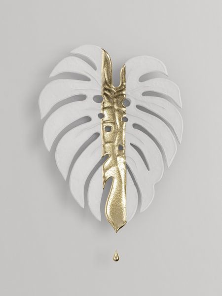 Monstera - Tropfen von Klaudia Kogut auf ArtFrame, Leinwand, Poster und  mehr | Art Heroes