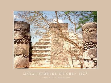 Piramide van de Maya's | Chichen Itzá Yucatan Mexico van Dirk H. Wendt
