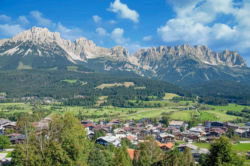 Gezicht op de Wilde Kaiser in het Kaisergebergte