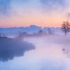 Sunrise in National Park Weerribben-Wieden by Wilko Visscher