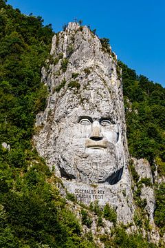 Statue du roi dakarois Decebalus en Roumanie sur Roland Brack