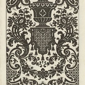 Daniel Marot - Black & White Pattern van Creativity Building