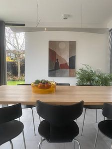 Daydreamer, modern and abstract in earth tones