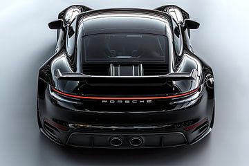 Zwarte Porsche 911 GT 3 van PixelPrestige