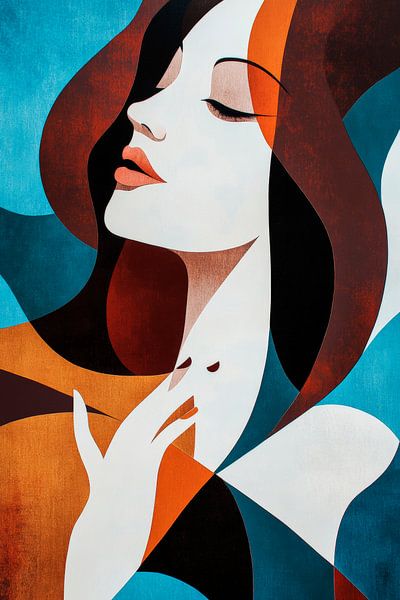 Eleganz in sanften Farben und Formen von Poster Art Shop