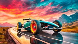 Oldtimers in het landschap