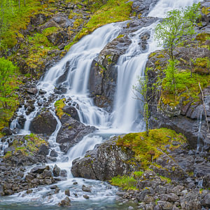 Flesefossen-Wasserfall, Norwegen