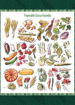 Vegetable Encyclopedia - all types of vegetables, van Ariadna de Raadt-Goldberg