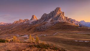 Ein Sonnenaufgang am Passo di Giau Italien