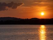 Zonsondergang aan de Staffelsee van Andreas Müller thumbnail