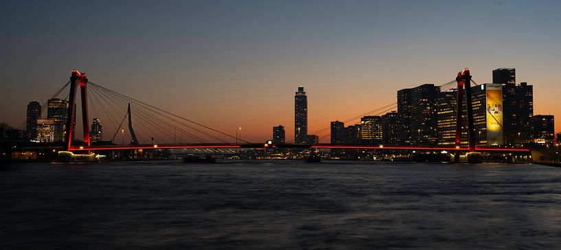 Skyline Rotterdam Wide by Sjaak Kooijman