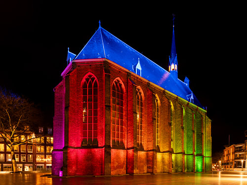 Spectrum of Light: Rainbow Illuminated Historic Chapel in Nijmeg