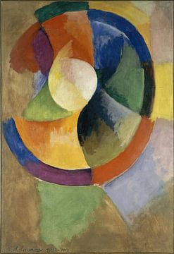 Cirkelvormen, Zon nr. 2 (1912-13) van Robert Delaunay van Peter Balan