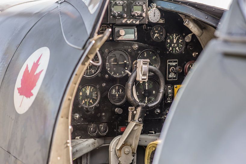 Cockpit van een Spitfire van Floris Oosterveld