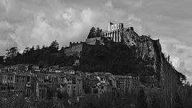 Sisteron in zwart-wit