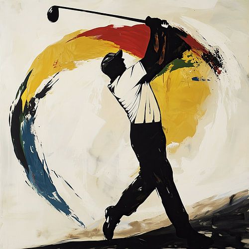 Sport schilderij | Golfer