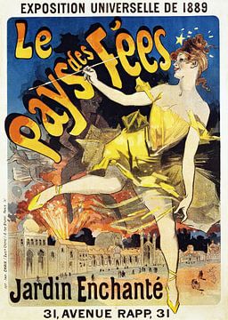 Jules Chéret - Le Pays Des Fees Poster (1889) von Peter Balan
