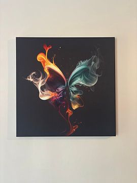 Kundenfoto: Schmetterling aus Feuer und Farbe von Natasja Haandrikman