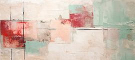 Abstract Beige Green by Abstract Painting