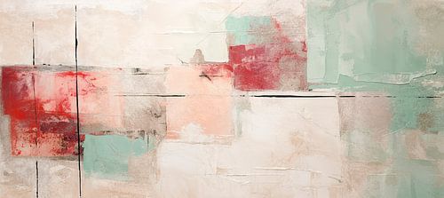 Abstract Beige Green