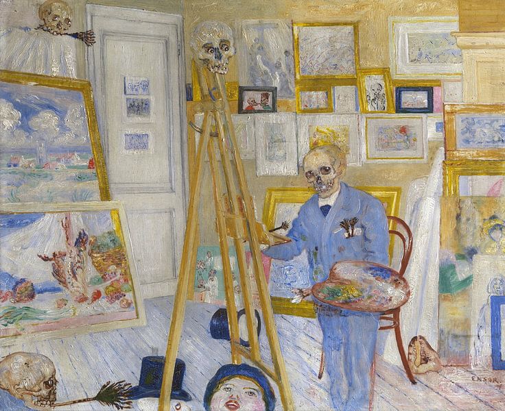 James Ensor. Der Gemälderahmen von 1000 Schilderijen