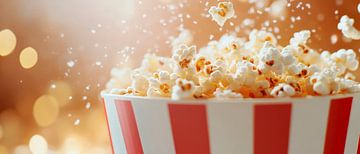 Delicious popcorn in a retro mug by Poster Art Shop