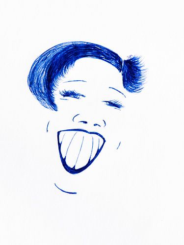 Drawing Smiling woman