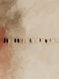 Abstract minimalisme (gezien bij vtwonen) van Japandi Art Studio