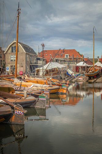 Boten aan de kade in Spakenburg.