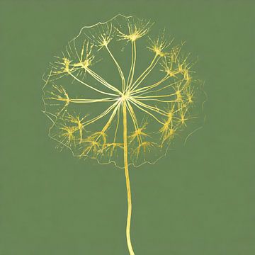 Abstracte dandelion 5 van Pieternel, Fotografie en Digitale kunst