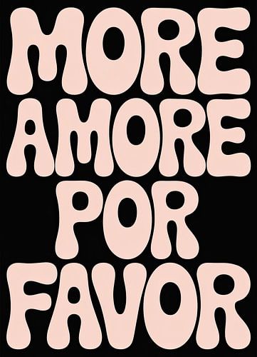 More Amore Por Favor Retro typografie