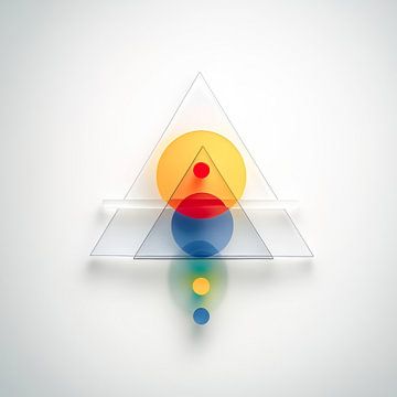 Hedendaagse geometrie - anticiperende harmonie van Klaus Tesching - Art-AI