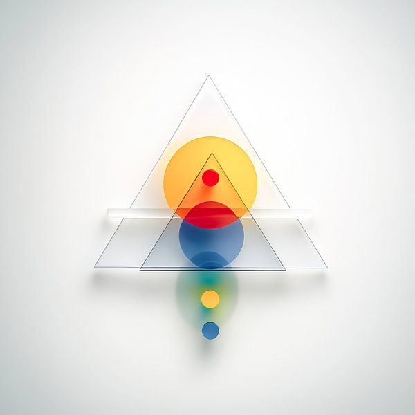 Contemporary geometry - anticipatory harmony by Klaus Tesching - Art-AI