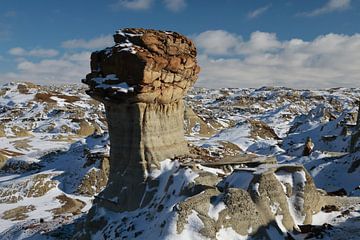 Bisti badlands in winter New Mexico, USA by Frank Fichtmüller