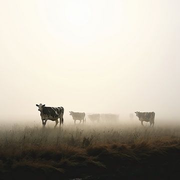 Koeien in de Mist van Blikvanger Schilderijen